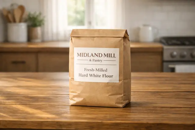 Midland Mill & Pantry flour bag