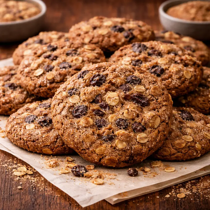 Dozen fresh-milled oatmeal raisin cookies