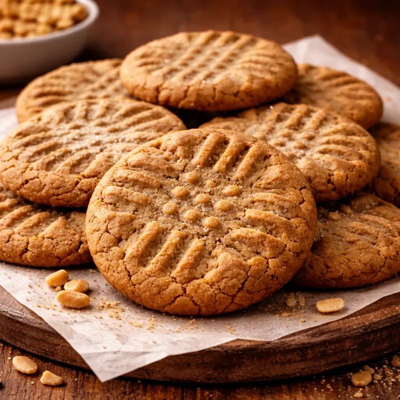 Dozen fresh-milled peanut butter cookies