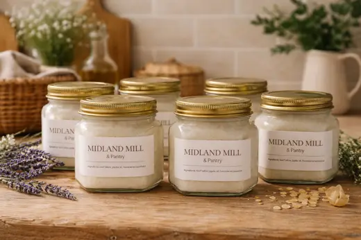 Jar of organic beef tallow balm